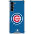 MLB Chicago Cubs - Solid Distressed Galaxy S24 FE Clear Case