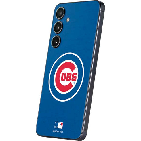 MLB Chicago Cubs - Solid Distressed Galaxy S25 Plus Skin