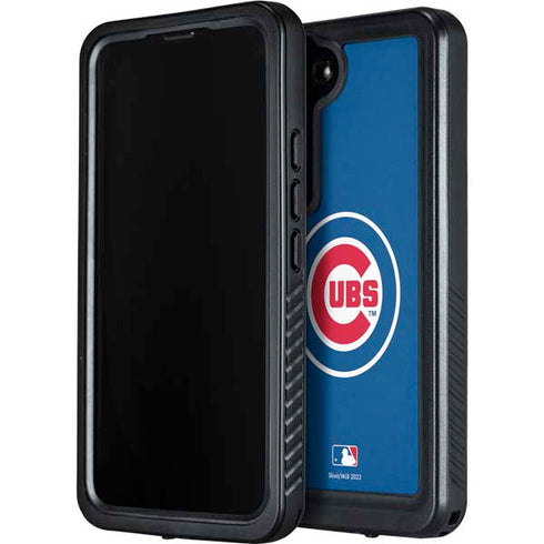 MLB Chicago Cubs - Solid Distressed Galaxy S24 Plus Waterproof Case