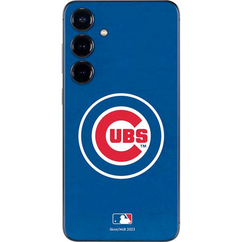 MLB Chicago Cubs - Solid Distressed Galaxy S24 Skin