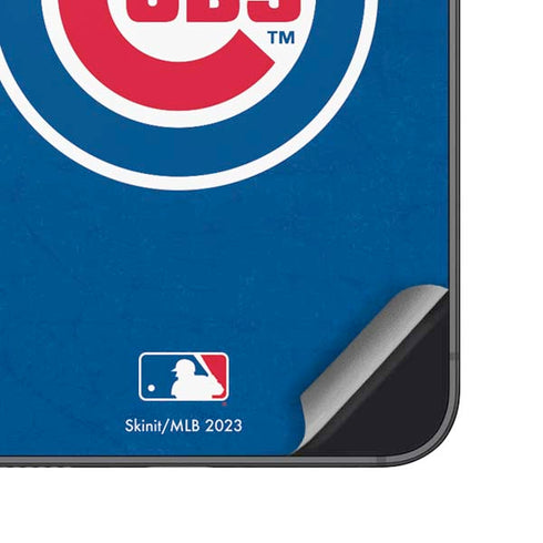 MLB Chicago Cubs - Solid Distressed Galaxy S25 Skin