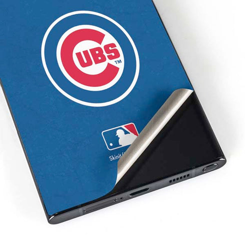 MLB Chicago Cubs - Solid Distressed Galaxy S25 Ultra Skin