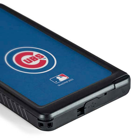 MLB Chicago Cubs - Solid Distressed Galaxy S24 Ultra Waterproof Case