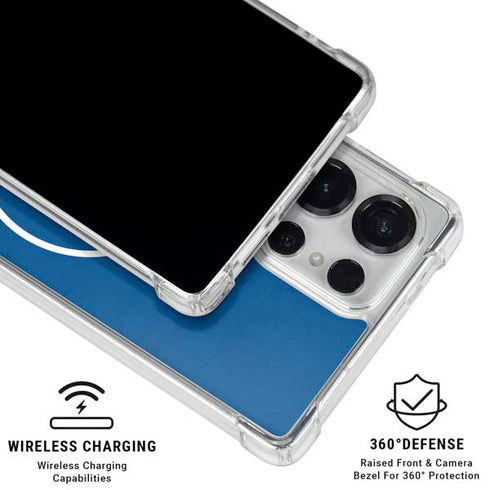 MLB Chicago Cubs - Solid Distressed Galaxy S25 Ultra Clear Case