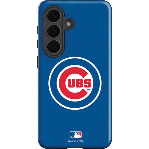 MLB Chicago Cubs - Solid Distressed Galaxy S26 Plus Impact Case