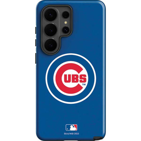 MLB Chicago Cubs - Solid Distressed Galaxy S26 Ultra Impact Case