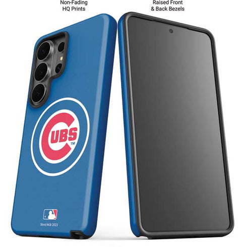 MLB Chicago Cubs - Solid Distressed Galaxy S26 Ultra Impact Case