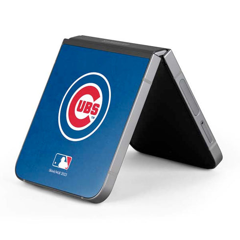 MLB Chicago Cubs - Solid Distressed Galaxy Z Flip6 Skin