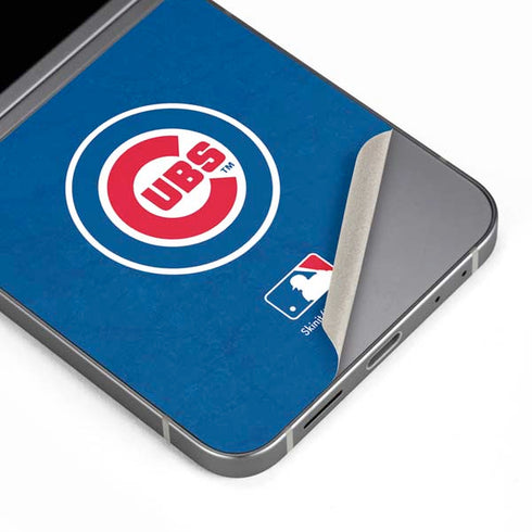 MLB Chicago Cubs - Solid Distressed Galaxy Z Flip6 Skin