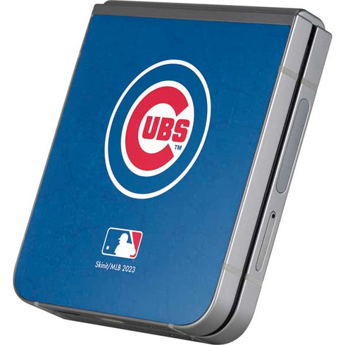 MLB Chicago Cubs - Solid Distressed Galaxy Z Flip6 Skin