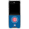 MLB Chicago Cubs - Solid Distressed Galaxy Z Flip6 Clear Case