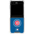 MLB Chicago Cubs - Solid Distressed Galaxy Z Flip6 Clear Case