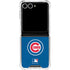 MLB Chicago Cubs - Solid Distressed Galaxy Z Flip7 Clear Case