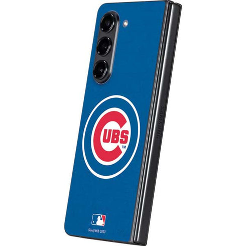 MLB Chicago Cubs - Solid Distressed Galaxy Z Fold5 5G Skin