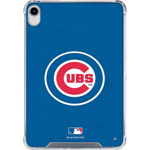 MLB Chicago Cubs - Solid Distressed iPad 11th Gen (2025) Clear Case