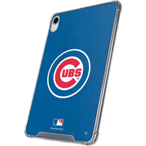 MLB Chicago Cubs - Solid Distressed iPad 11th Gen (2025) Clear Case