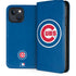 MLB Chicago Cubs - Solid Distressed iPhone 15 Plus Folio Case