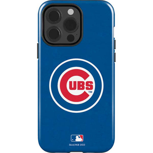 MLB Chicago Cubs - Solid Distressed iPhone 15 Pro Impact Case