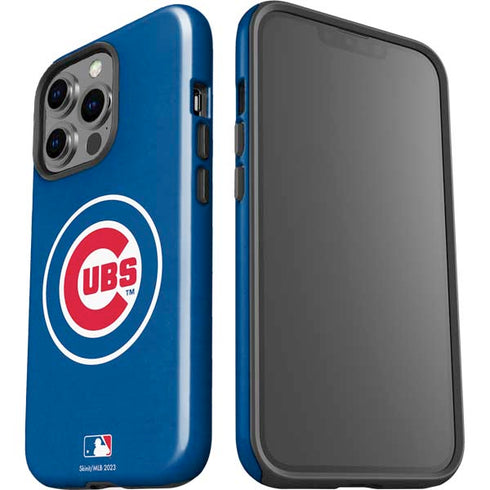 MLB Chicago Cubs - Solid Distressed iPhone 15 Pro Impact Case