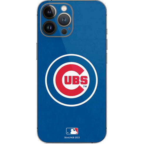 MLB Chicago Cubs - Solid Distressed iPhone 15 Pro Max Skin