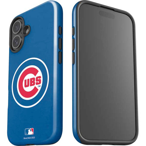 MLB Chicago Cubs - Solid Distressed iPhone 16 Impact Case