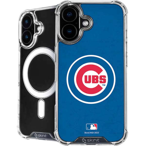 MLB Chicago Cubs - Solid Distressed iPhone 16 MagSafe Case