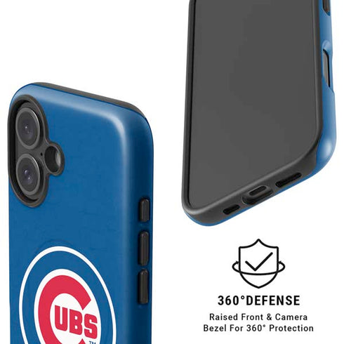 MLB Chicago Cubs - Solid Distressed iPhone 16 Magsafe Impact Case