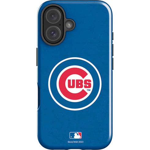 MLB Chicago Cubs - Solid Distressed iPhone 16 Plus Impact Case
