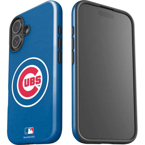 MLB Chicago Cubs - Solid Distressed iPhone 16 Plus Impact Case