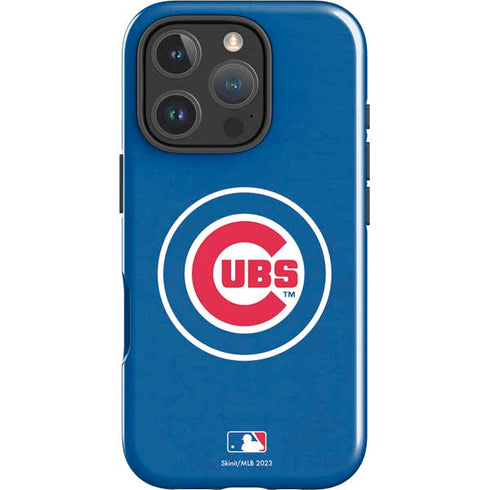 MLB Chicago Cubs - Solid Distressed iPhone 16 Pro Impact Case