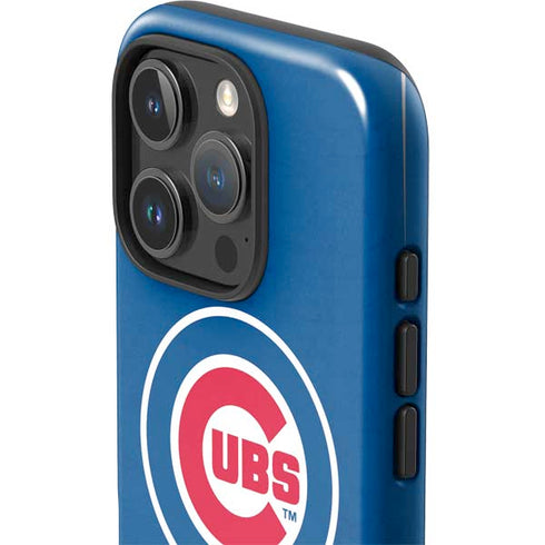 MLB Chicago Cubs - Solid Distressed iPhone 16 Pro Max Impact Case