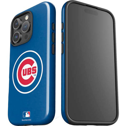 MLB Chicago Cubs - Solid Distressed iPhone 16 Pro Max Impact Case