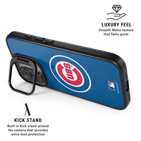 MLB Chicago Cubs - Solid Distressed iPhone 17 Kickstand Case