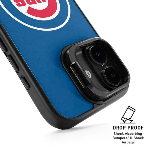 MLB Chicago Cubs - Solid Distressed iPhone 17 Kickstand Case