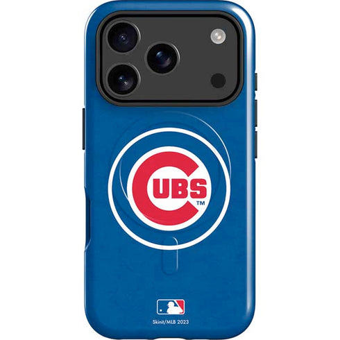 MLB Chicago Cubs - Solid Distressed iPhone 17 Pro Magsafe Impact Case