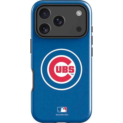 MLB Chicago Cubs - Solid Distressed iPhone 17 Pro Max Impact Case