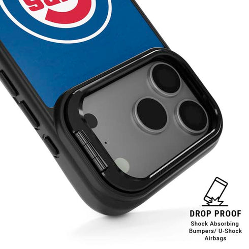 MLB Chicago Cubs - Solid Distressed iPhone 17 Pro Max Kickstand Case