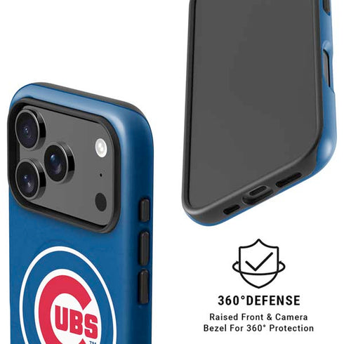 MLB Chicago Cubs - Solid Distressed iPhone 17 Pro Max Magsafe Impact Case