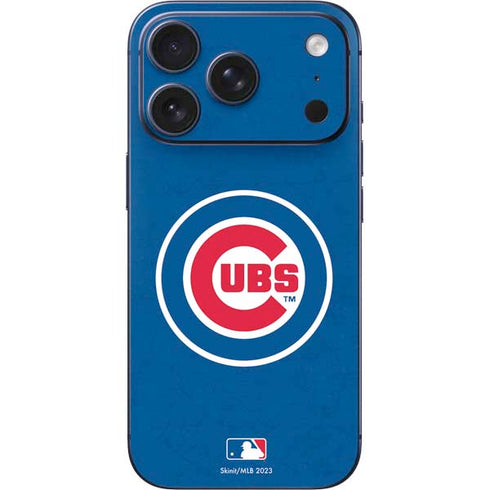 MLB Chicago Cubs - Solid Distressed iPhone 17 Pro Max Skin