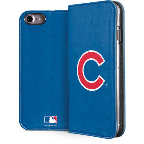 MLB Chicago Cubs - Solid Distressed iPhone 7 Folio Case