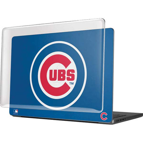 MLB Chicago Cubs - Solid Distressed MacBook Pro 14in (2021-24) Case plus Skin