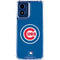 MLB Chicago Cubs - Solid Distressed Moto G 5G (2024) Clear Case