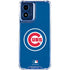 MLB Chicago Cubs - Solid Distressed Moto G 5G (2024) Clear Case