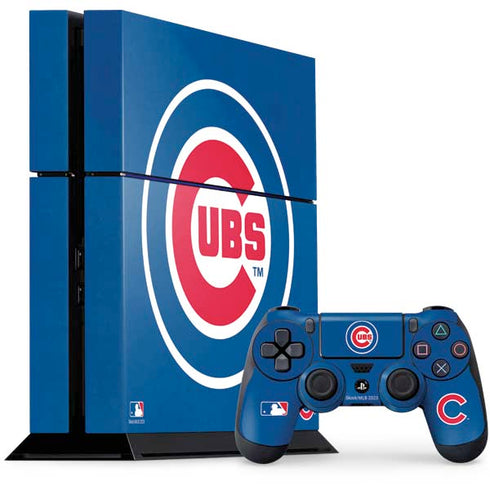 MLB Chicago Cubs - Solid Distressed PlayStation PS4 Skins