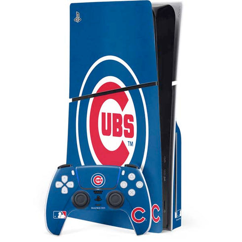 MLB Chicago Cubs - Solid Distressed PlayStation PS5 Skins