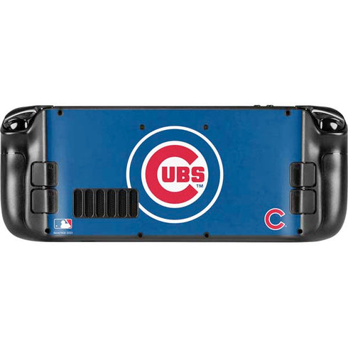 MLB Chicago Cubs - Solid Distressed Steam Deck Handheld Gaming Computer OLED Skin