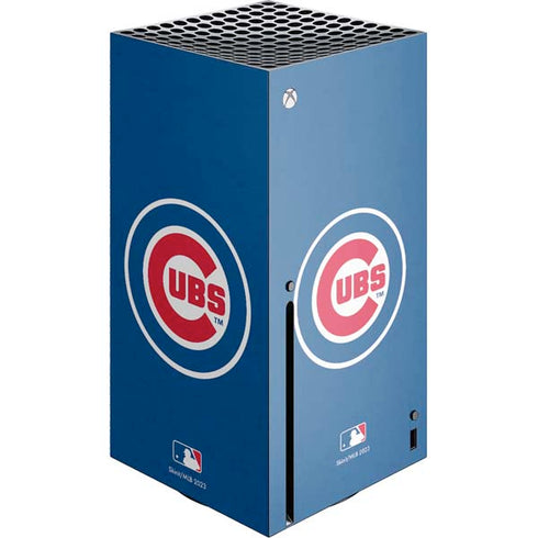 MLB Chicago Cubs - Solid Distressed Xbox Series X Skins