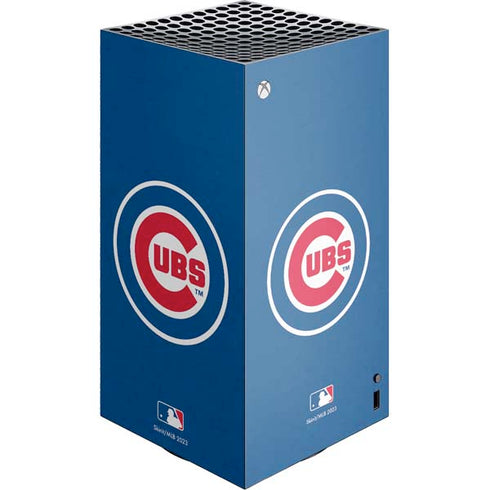 MLB Chicago Cubs - Solid Distressed XBox Series X Digital Edition Console Skin