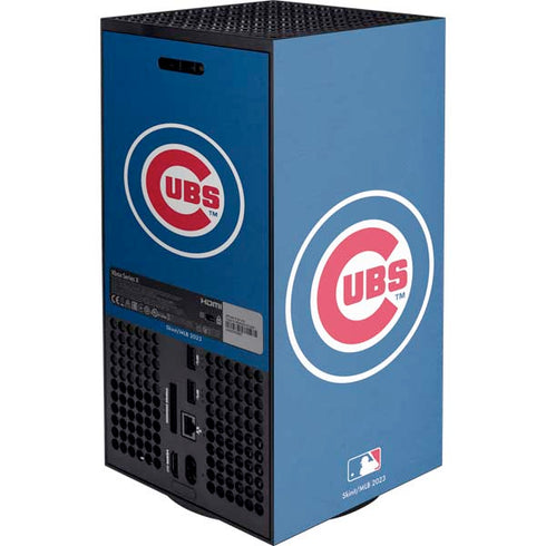MLB Chicago Cubs - Solid Distressed XBox Series X Digital Edition Console Skin