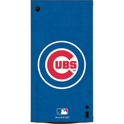 MLB Chicago Cubs - Solid Distressed XBox Series X Digital Edition Console Skin